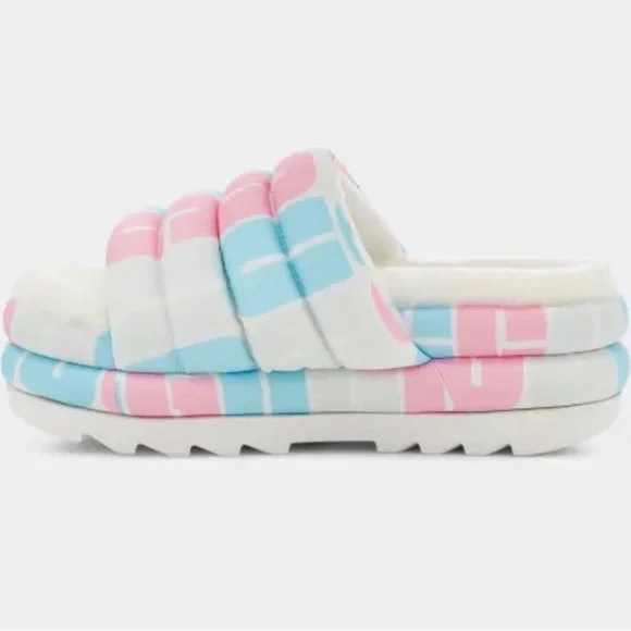 UGG Pride Slide - Pink & Blue Lettering - Size 7 - Picture 3 of 6